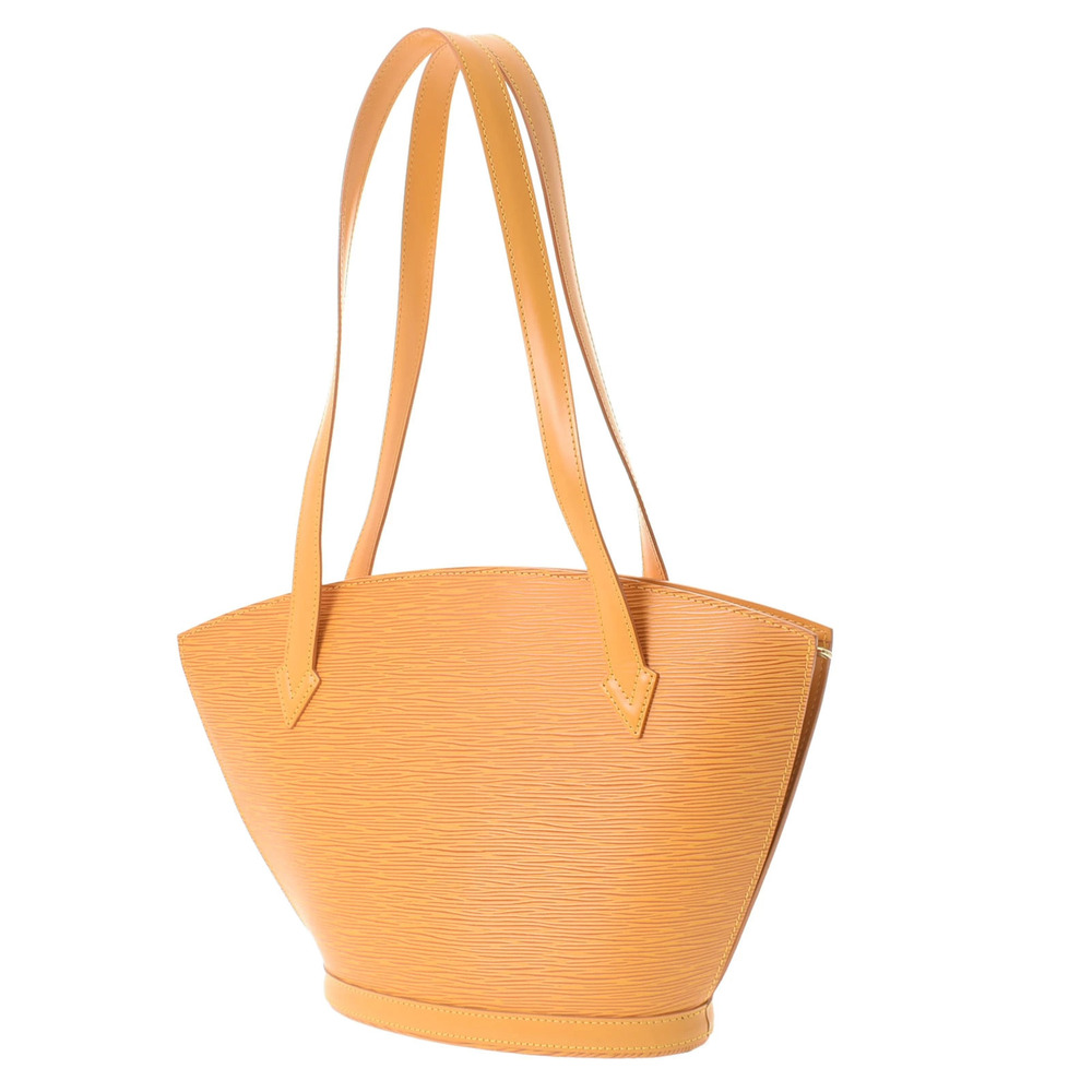 Louis Vuitton Epi Saint Bag Yellow Poignee Leather Long Shoulder Jacques